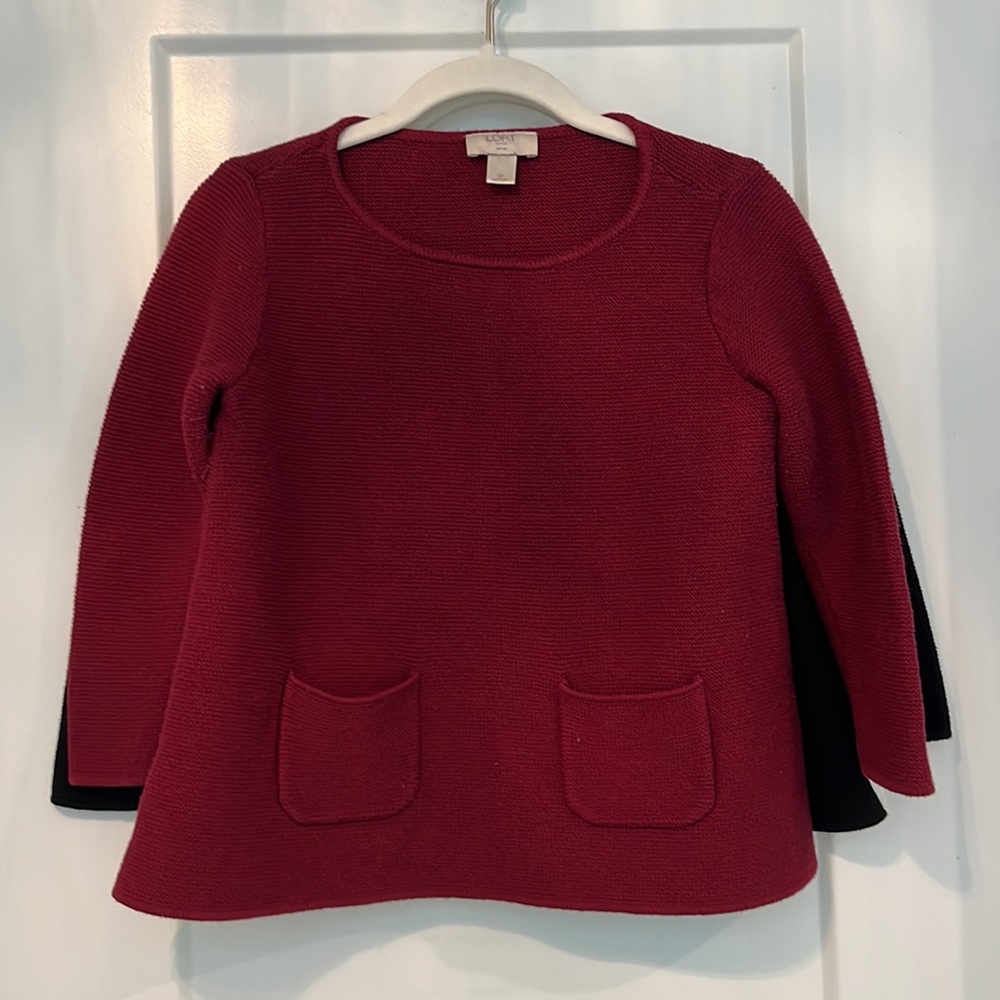 😘3/$33😘Petite Small Loft sweaters